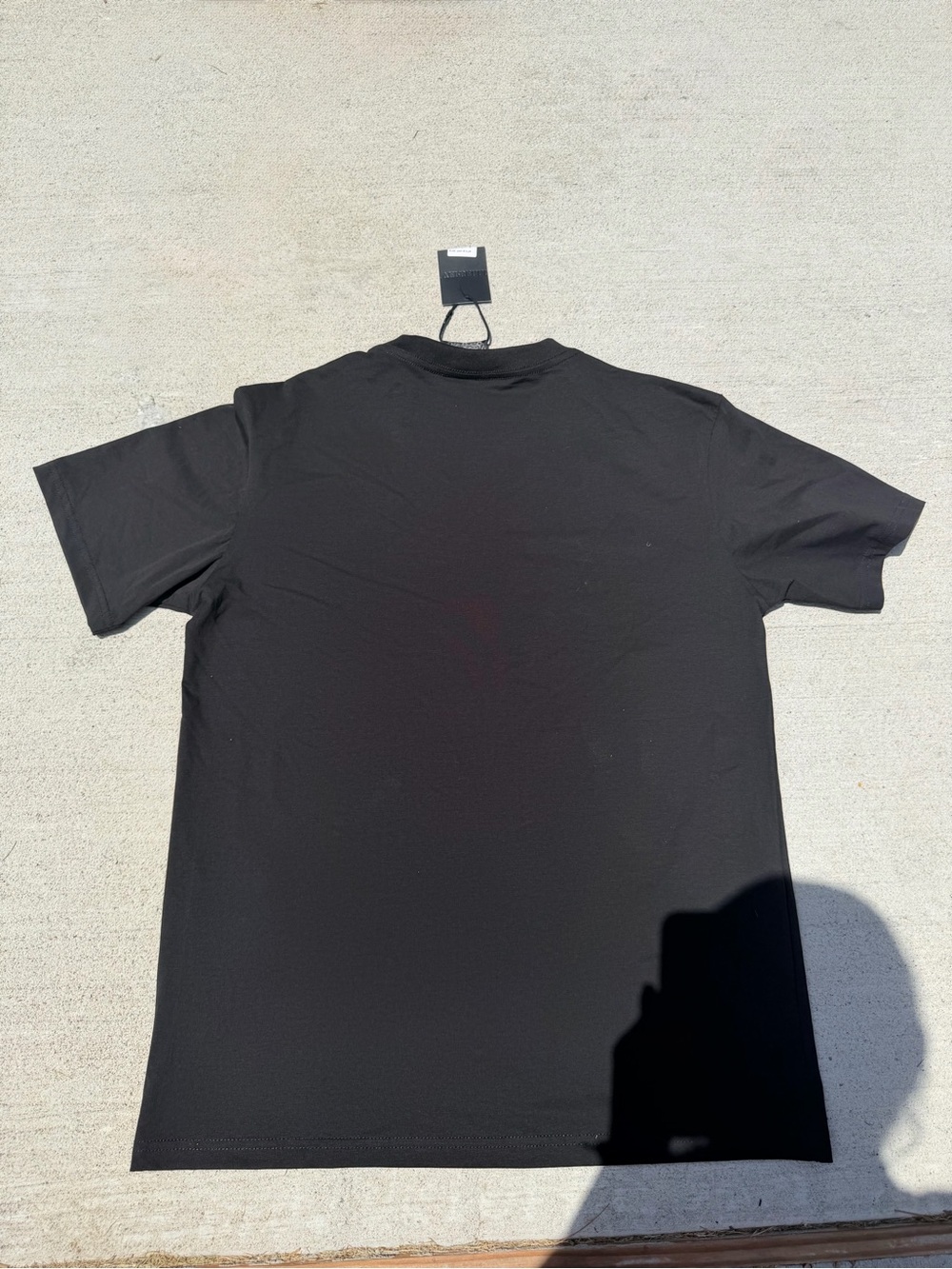 Men's Black Short-Sleeve Tee with Twin Panther Embroidery - Picture 4 of 4